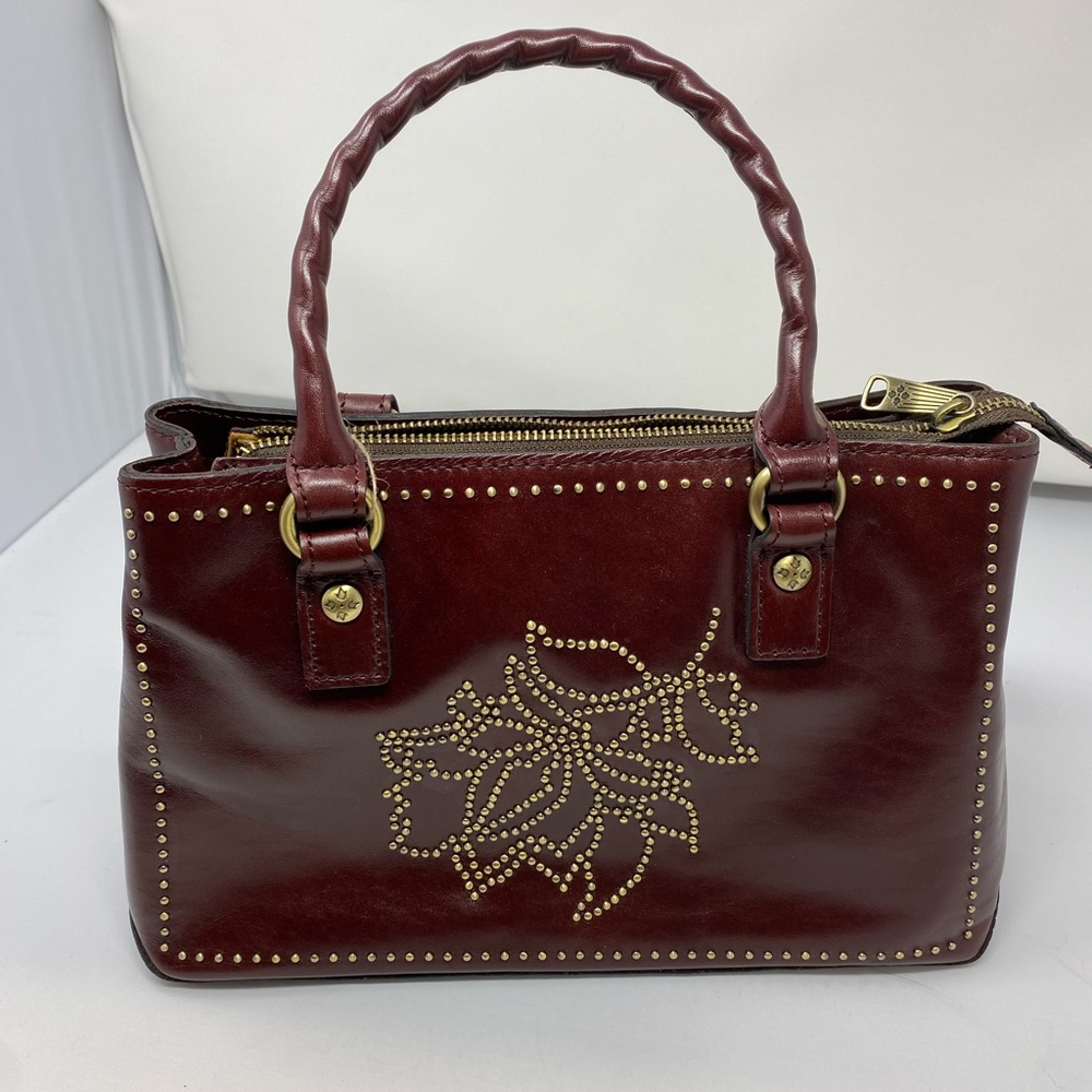 Patricia Nash Angela Studded Floral Satchel